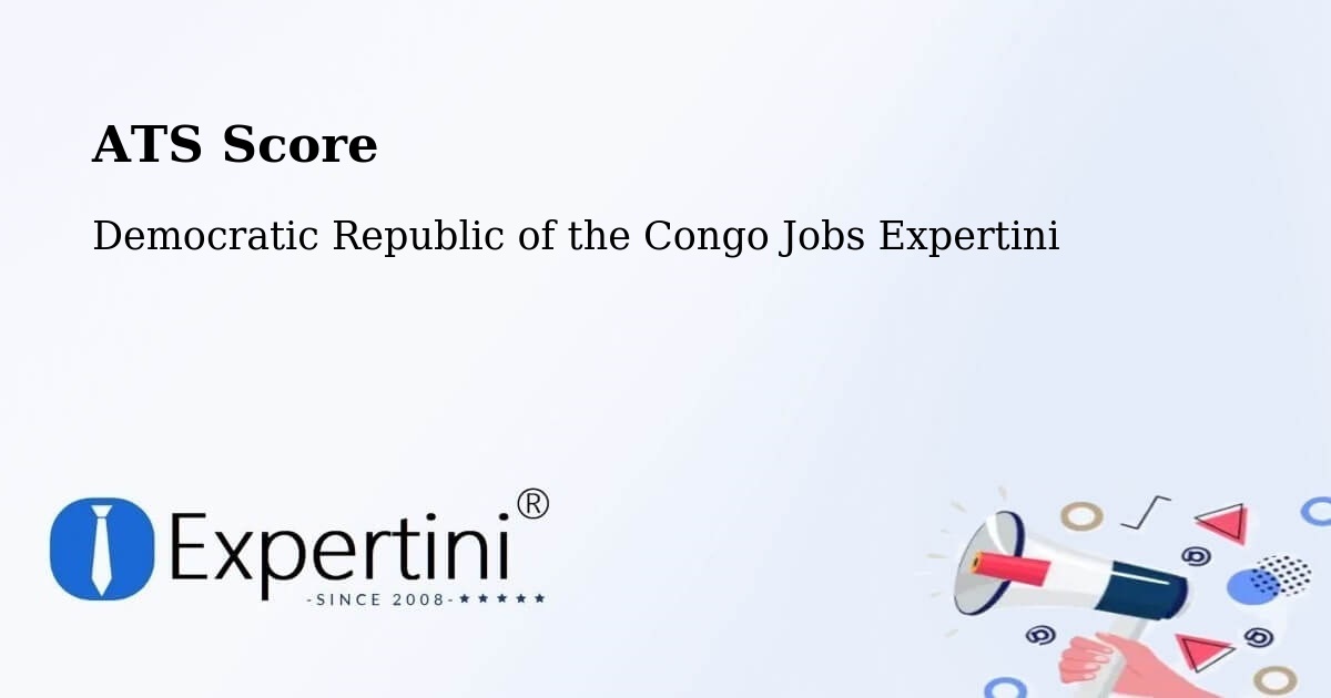 Resume ATS Score & Job Description Match Tool – Uvira - Democratic Republic of the Congo Jobs Expertini