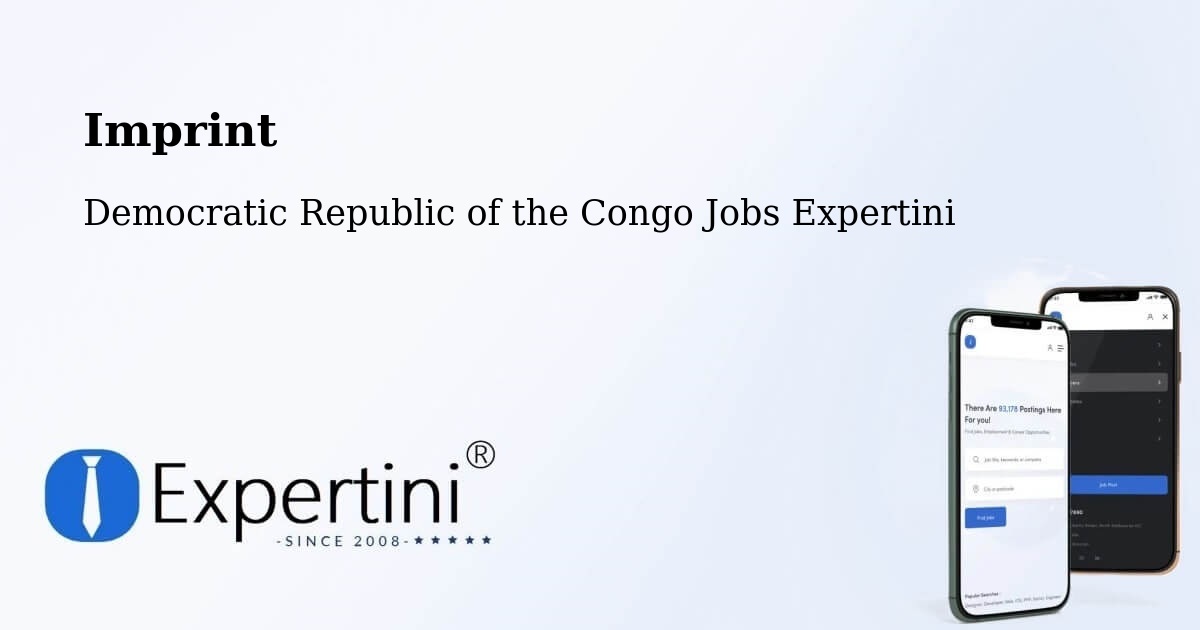 Imprint – Uvira - Democratic Republic of the Congo Jobs Expertini
